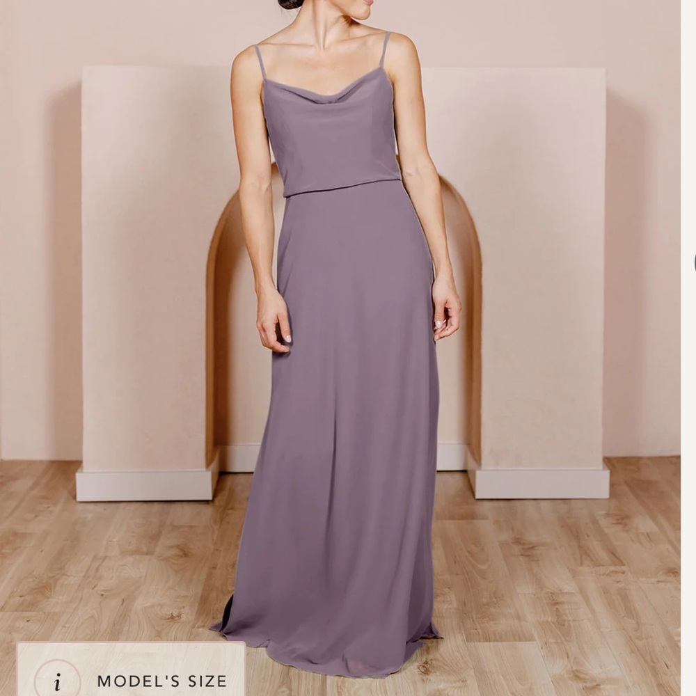 Revelry bridesmaid dress Skye Chiffon in Dusty Purple